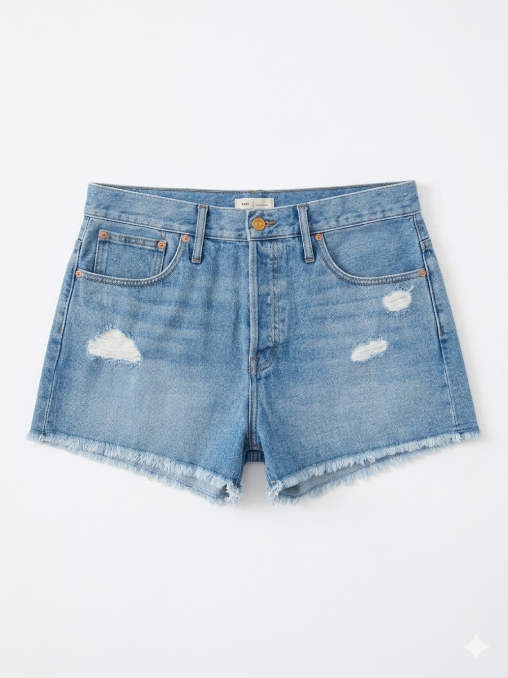 Madewell Relaxed Denim Shorts Distressed Button Fly - Size 32